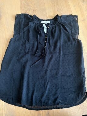 Loft black sleeveless shirt. Size small